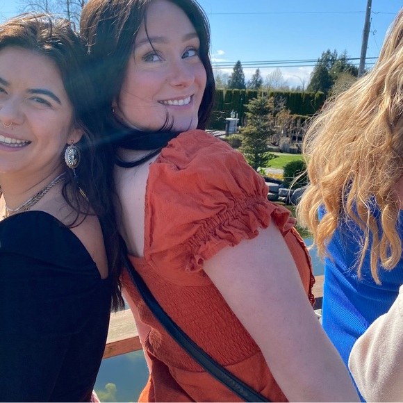 Burnt orange summer dress - Picture 1 of 3